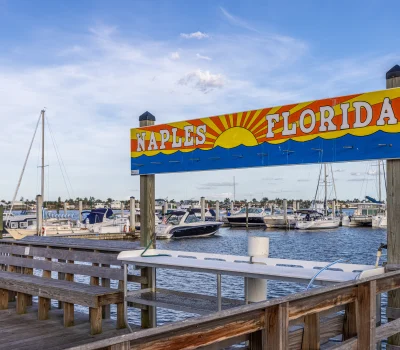 Image of the famous Naples Pier entrance